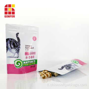 Resealable zipper pouch para sa cat treat packaging